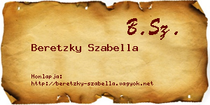 Beretzky Szabella névjegykártya